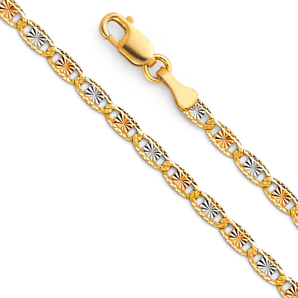 14K 3C 2.6mm Valentino DC Chain