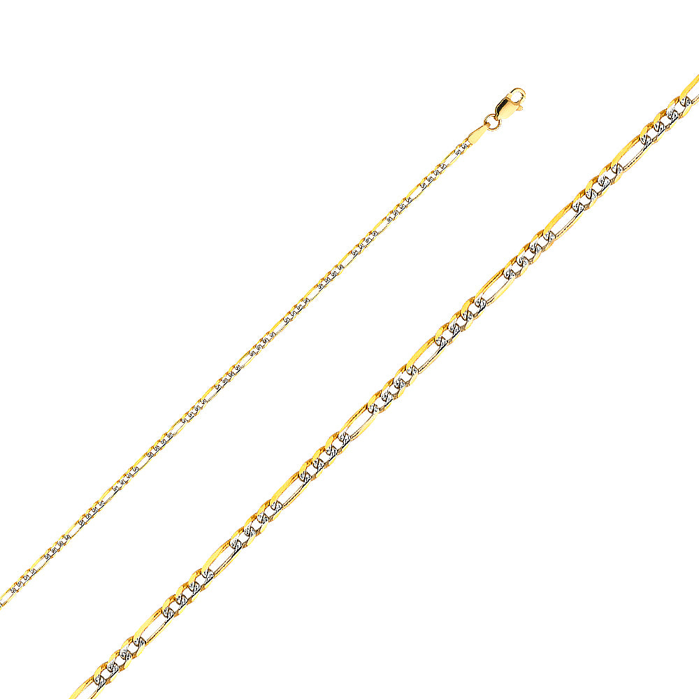 14KY 2.2mm Figaro 3+1 WP Chain CH-0122