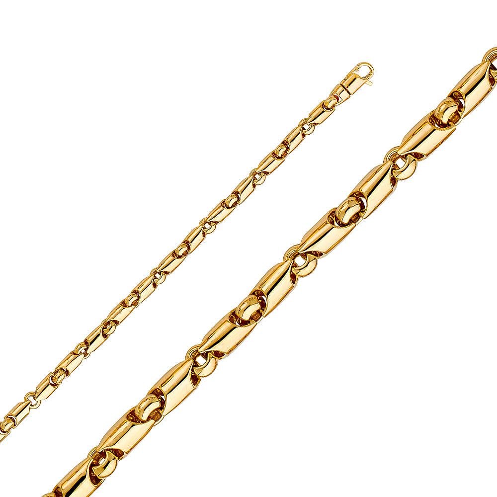 14KY 4.8mm Handmade Chain