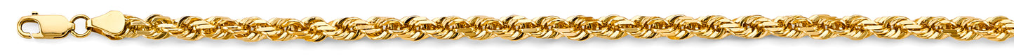 14KY Solid Rope 5mm Chain