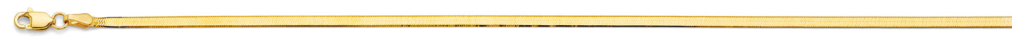 14KY 2.3mm Flex Herringbone Chain
