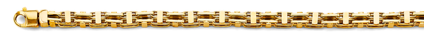 14KY 6mm Hollow Square Link Chain