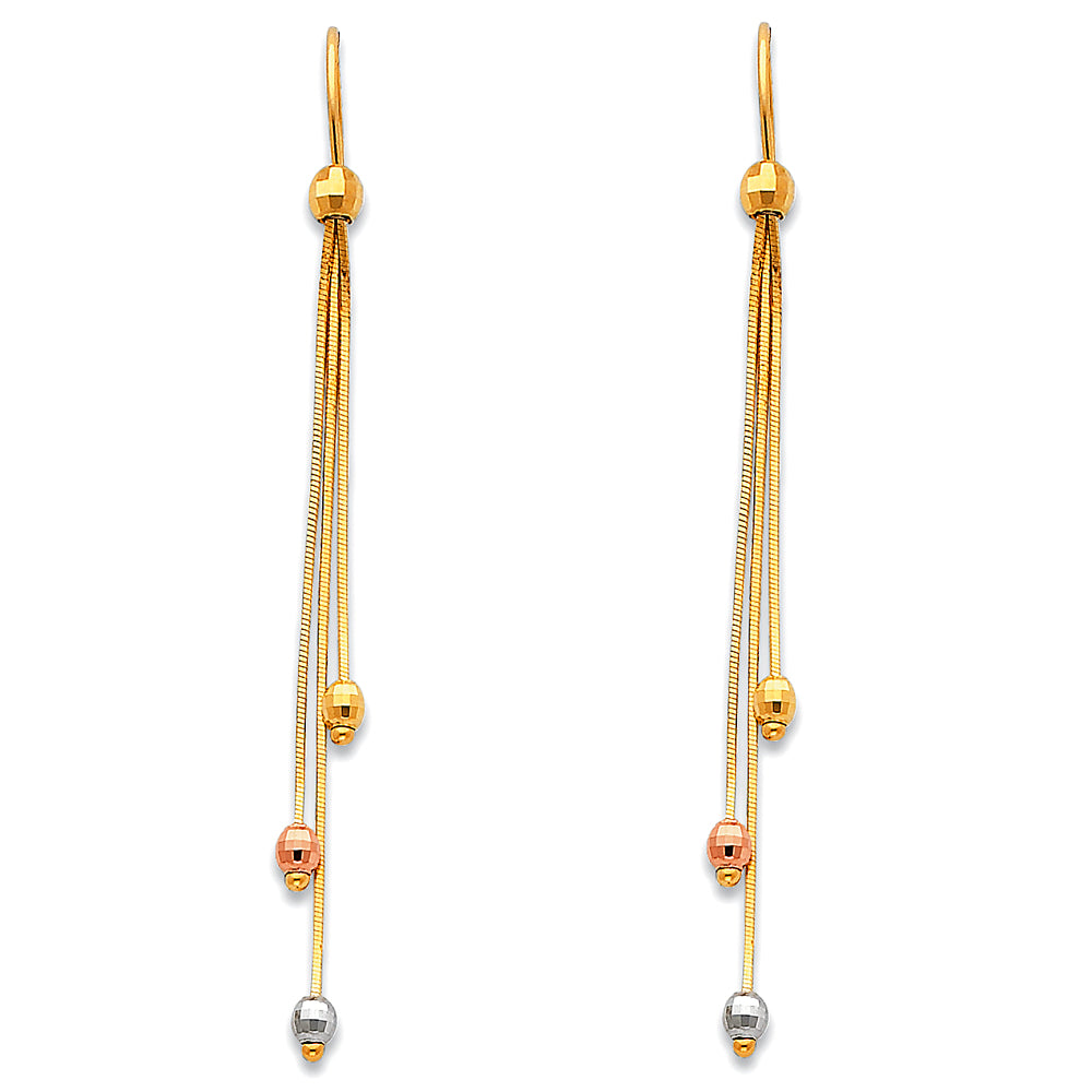 14K 3C Hanging Earrings (ER372)