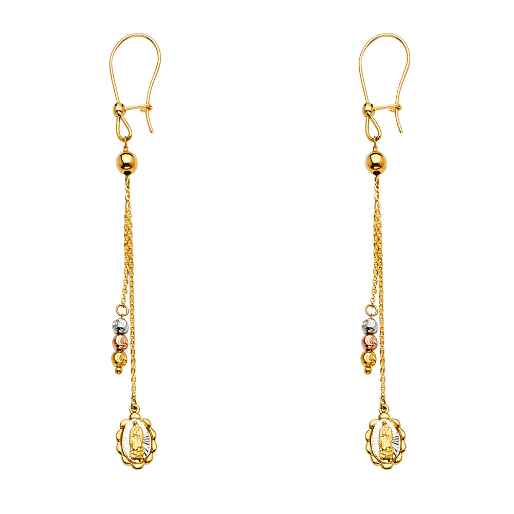 14K 3C Hanging Earrings