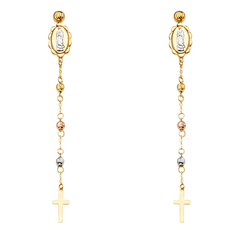 14K 3C Hanging Earrings