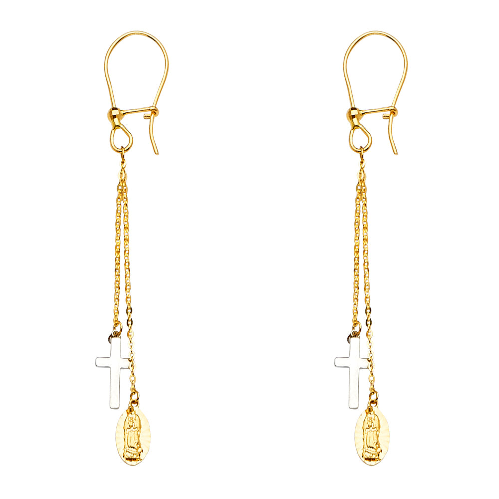 14K 3C Hanging Earrings