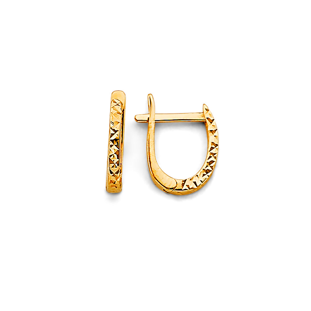 14KY DC Huggies Earrings