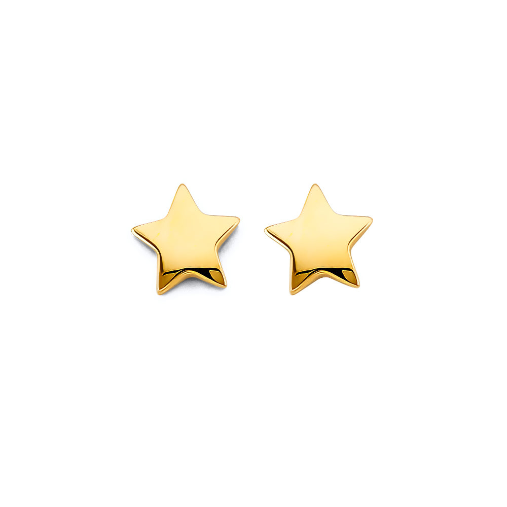 14KY Star Push-Back Earrings