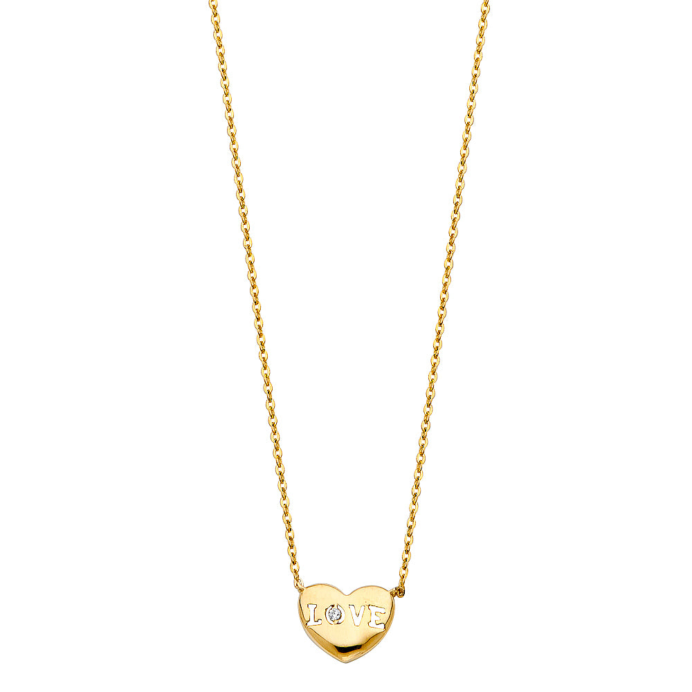 14KY Heart Necklace