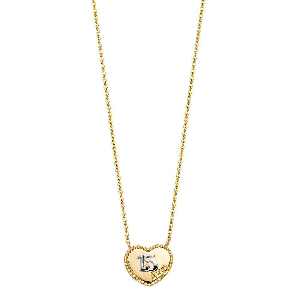 14K 2T Necklace (NK108)