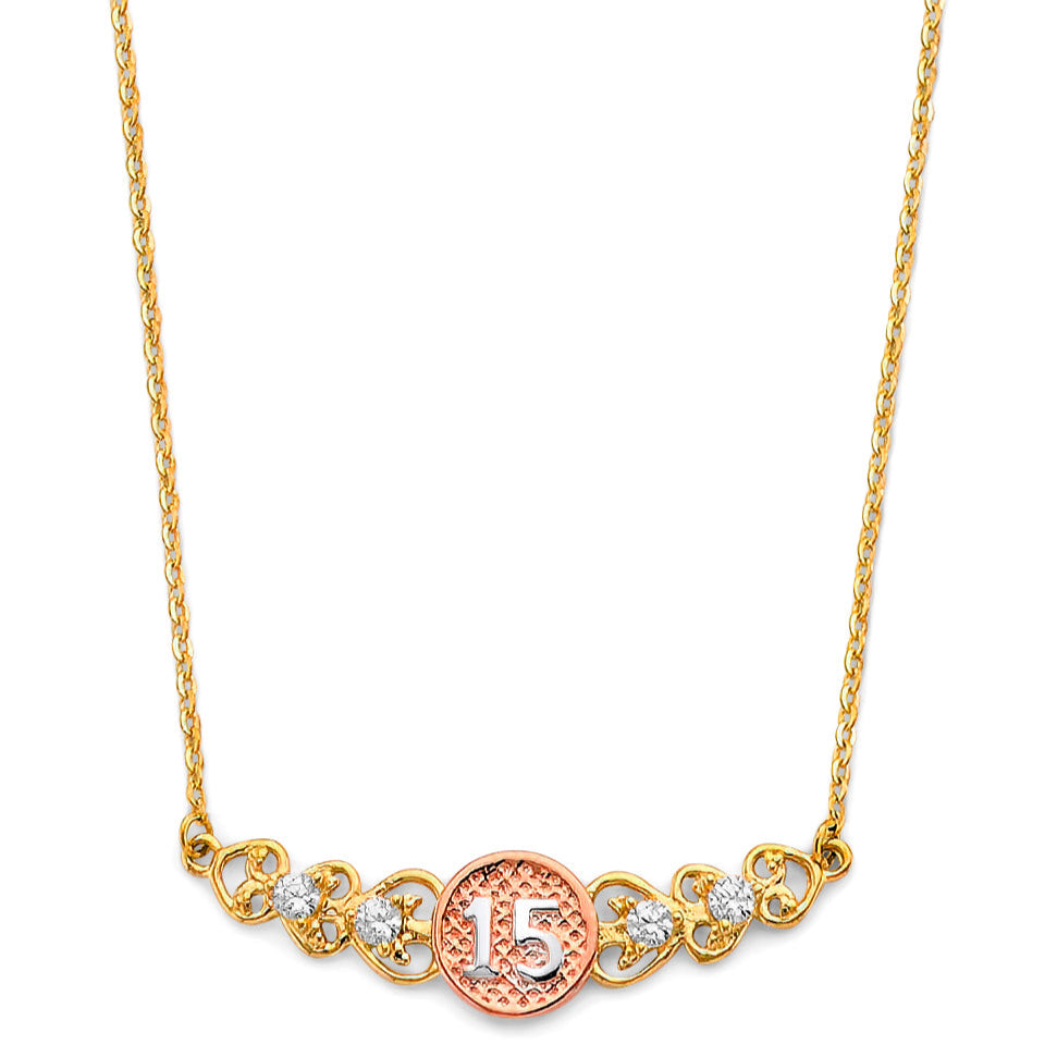 14KY 2T 15 Years Necklace