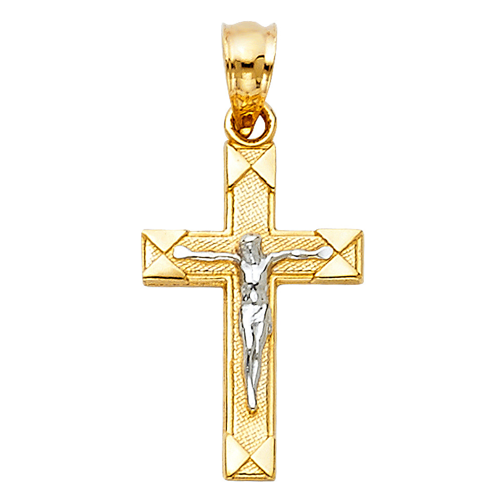 14K 2T Cross Crucifix