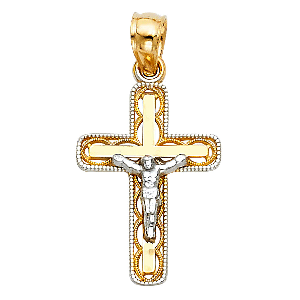 14K 2T Christ Crucifix