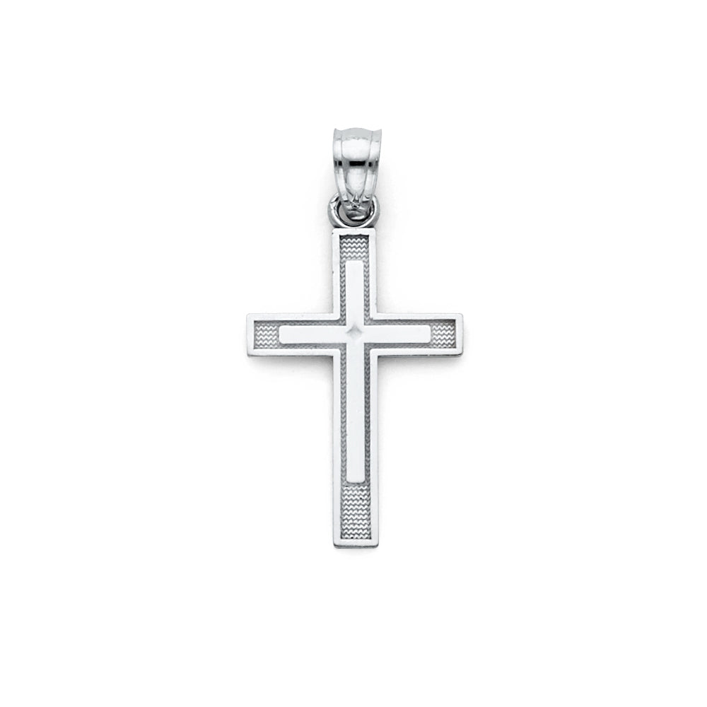 14KW Latin Cross Pendant