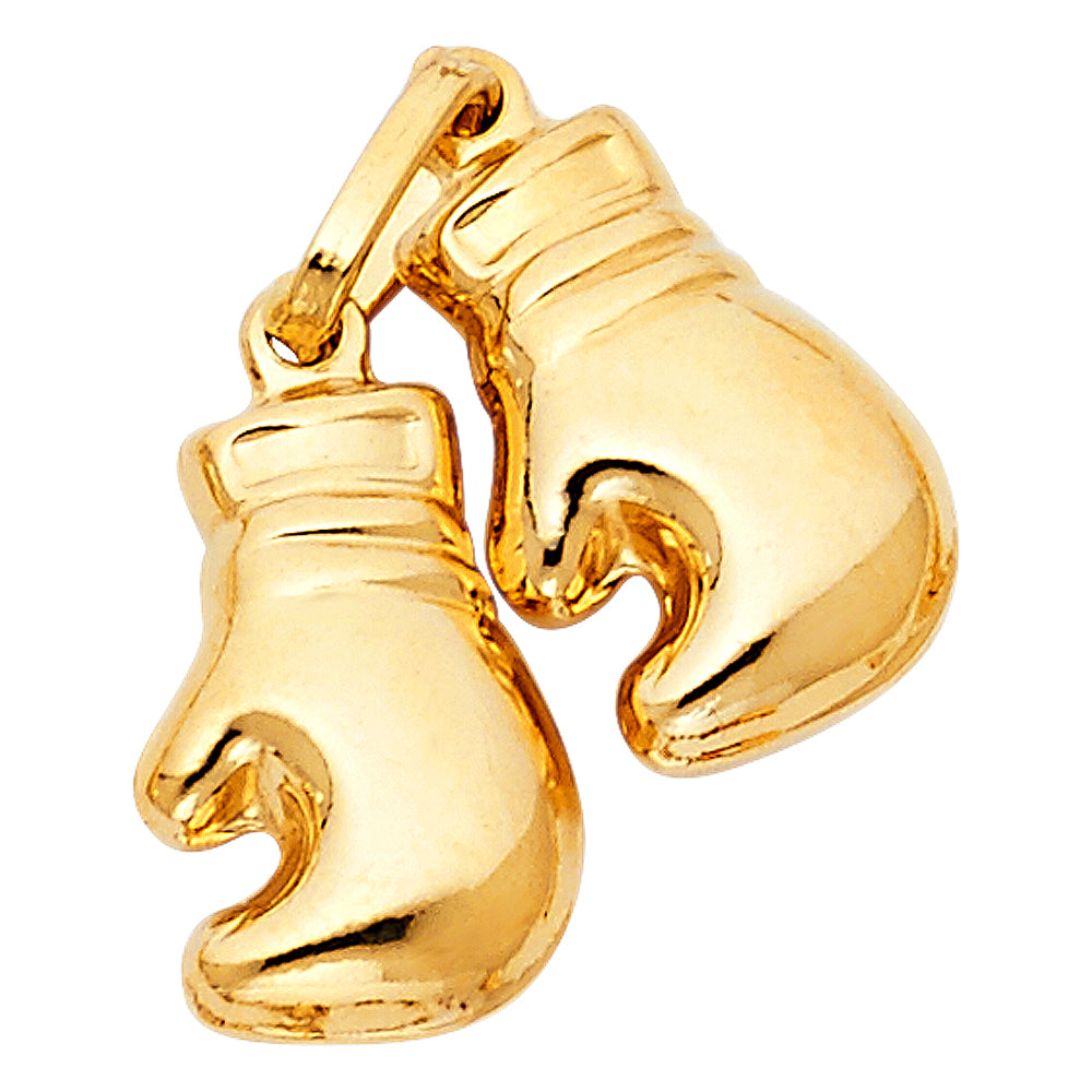 14KY Boxing Gloves Pendant