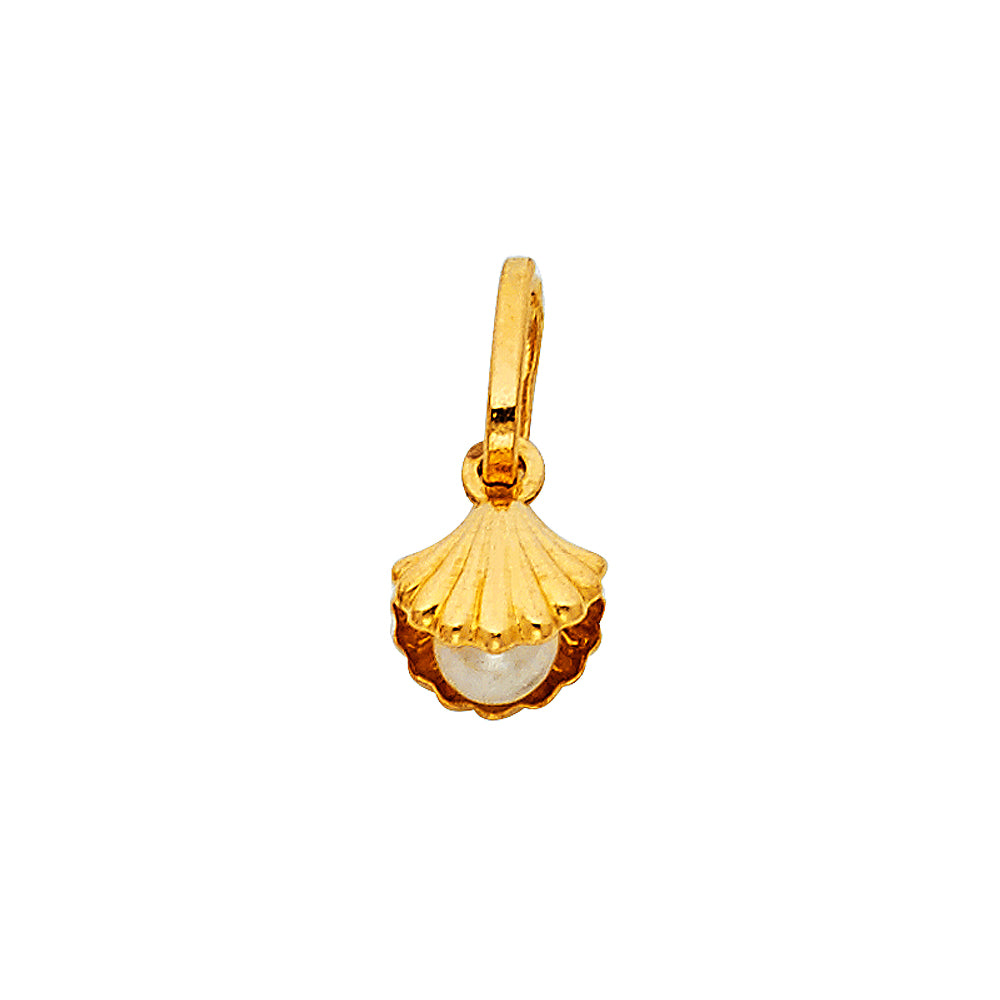14KY Pearl Shell Pendant