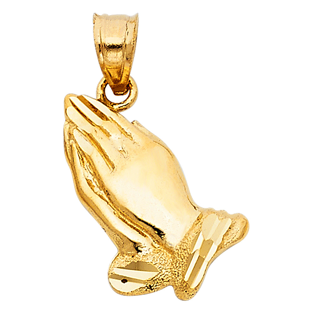14KY Praying Hand Pendant