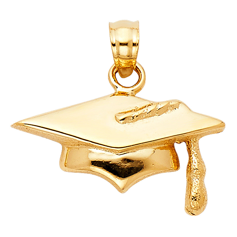 14KY Graduation Hat Pendant
