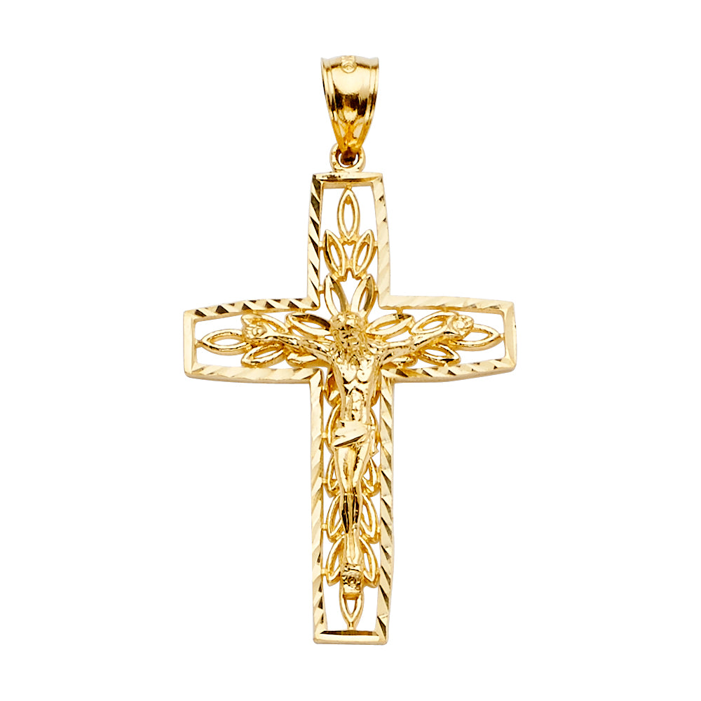 14KY Crucifix Cross Pendant