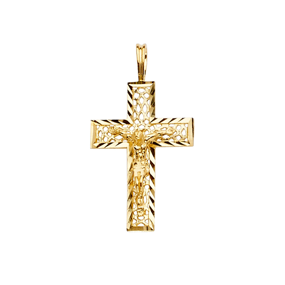 14KY Crucifix Cross Pendant