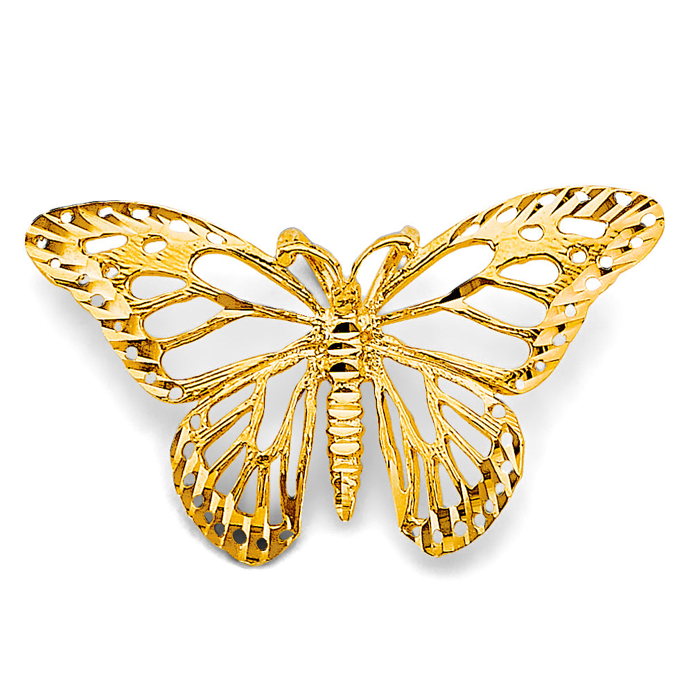 14KY Medium Butterfly Pendant