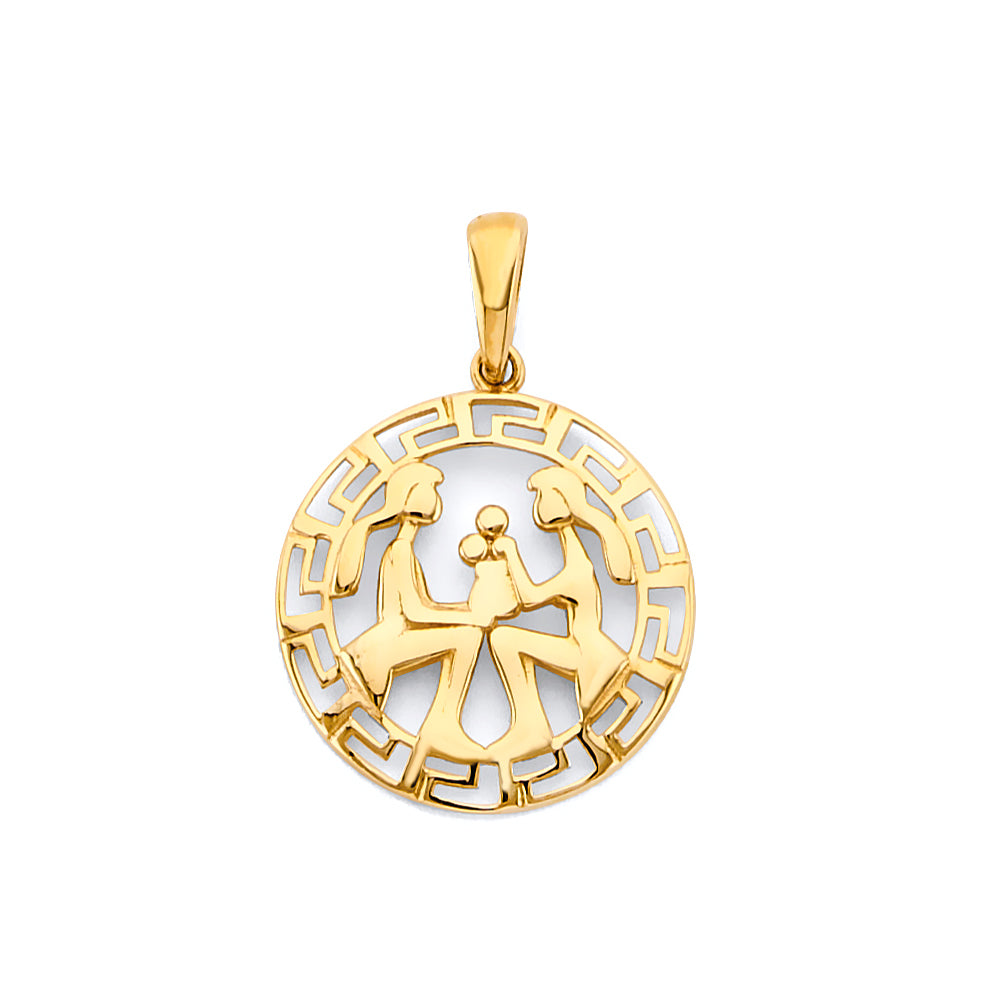 14KY Zodiac Pendant - Gemini