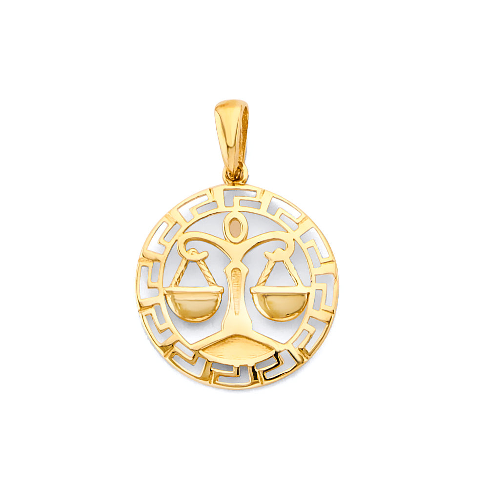 14KY Zodiac Pendant - Libra