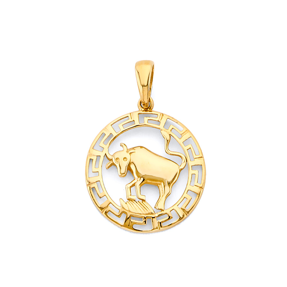 14KY Zodiac Pendant - Taurus