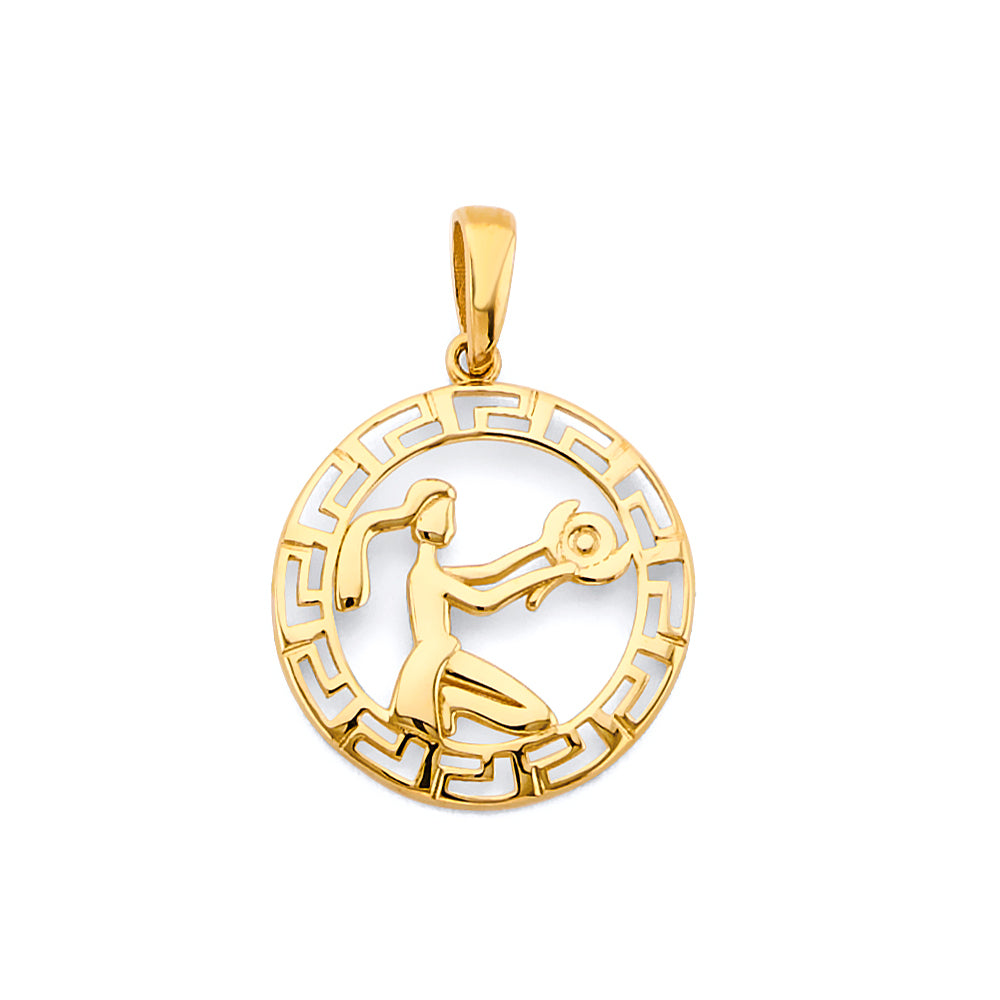 14KY Zodiac Pendant - Virgo