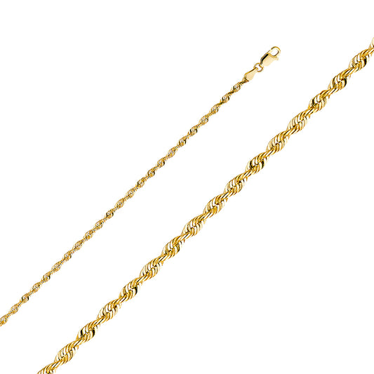 14KY 2.8mm Rope Chain