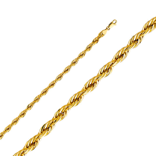 14KY 4.6mm Hollow DC Rope Chain