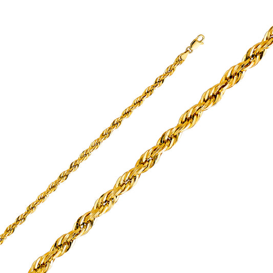 14KY 3.8mm Hollow DC Rope Chain