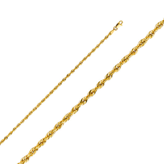 14KY 2.2mm Hollow DC Rope Chain