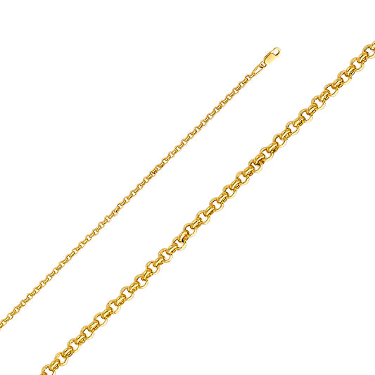 14KY 2.9mm Hollow Rolo Chain