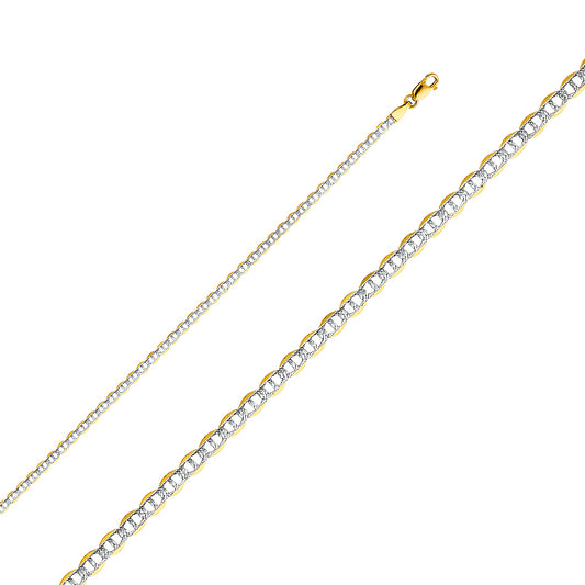 14KY 2.5mm Flat Mariner WP Chain