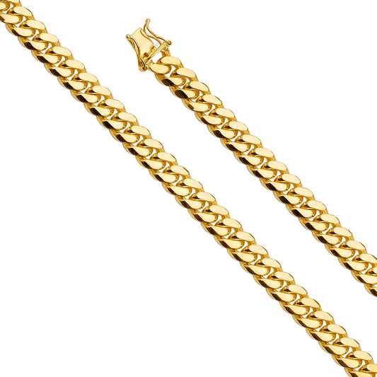 14KY 7.9mm Miami Cuban Chain