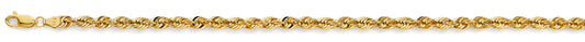 14KY 070 (4.3mm) French Hollow Rope Chain
