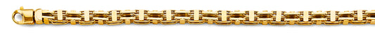 14KY 6mm Hollow Square Link Chain