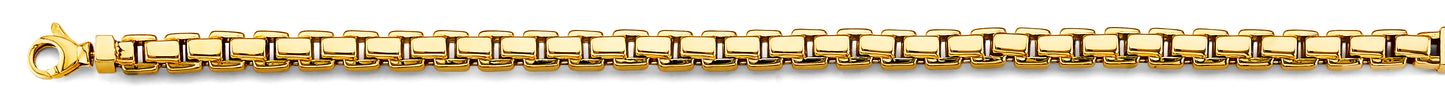14KY 5.4mm Hollow Box Chain