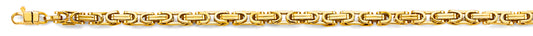 14KY 5mm Hollow Fancy Byzantine Chain