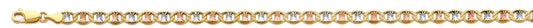 14K 3C 5.4mm Flat Mariner Star DC Chain