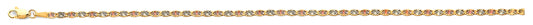 14K 3C 2.3mm Flat Valentino Star DC Chain