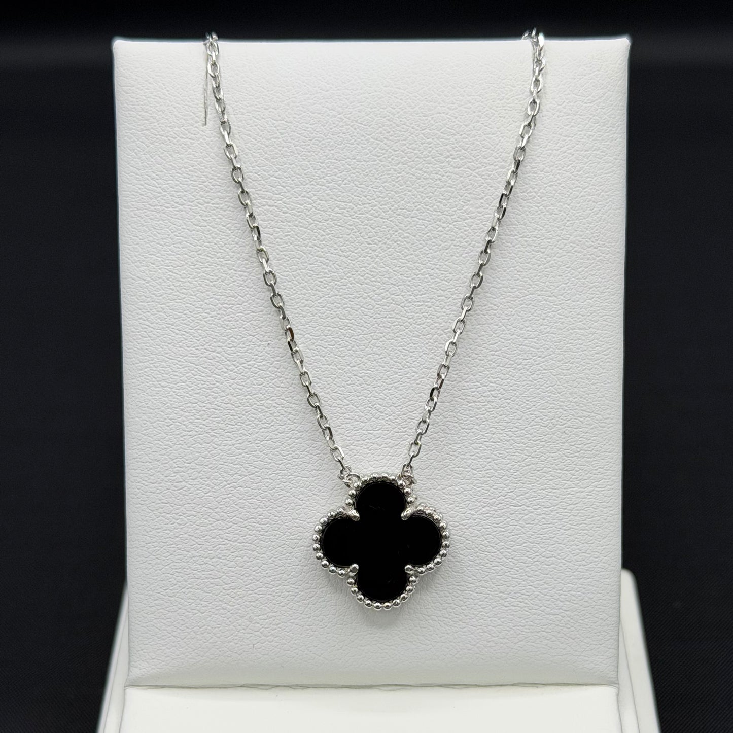 Black Clover Sterling Silver Necklace