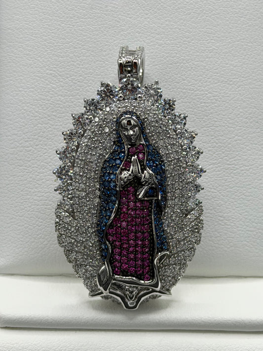 Virgin Mary Sterling Silver Pendant