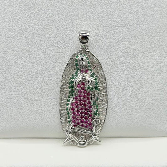 Virgin Mary Sterling Silver Pendant
