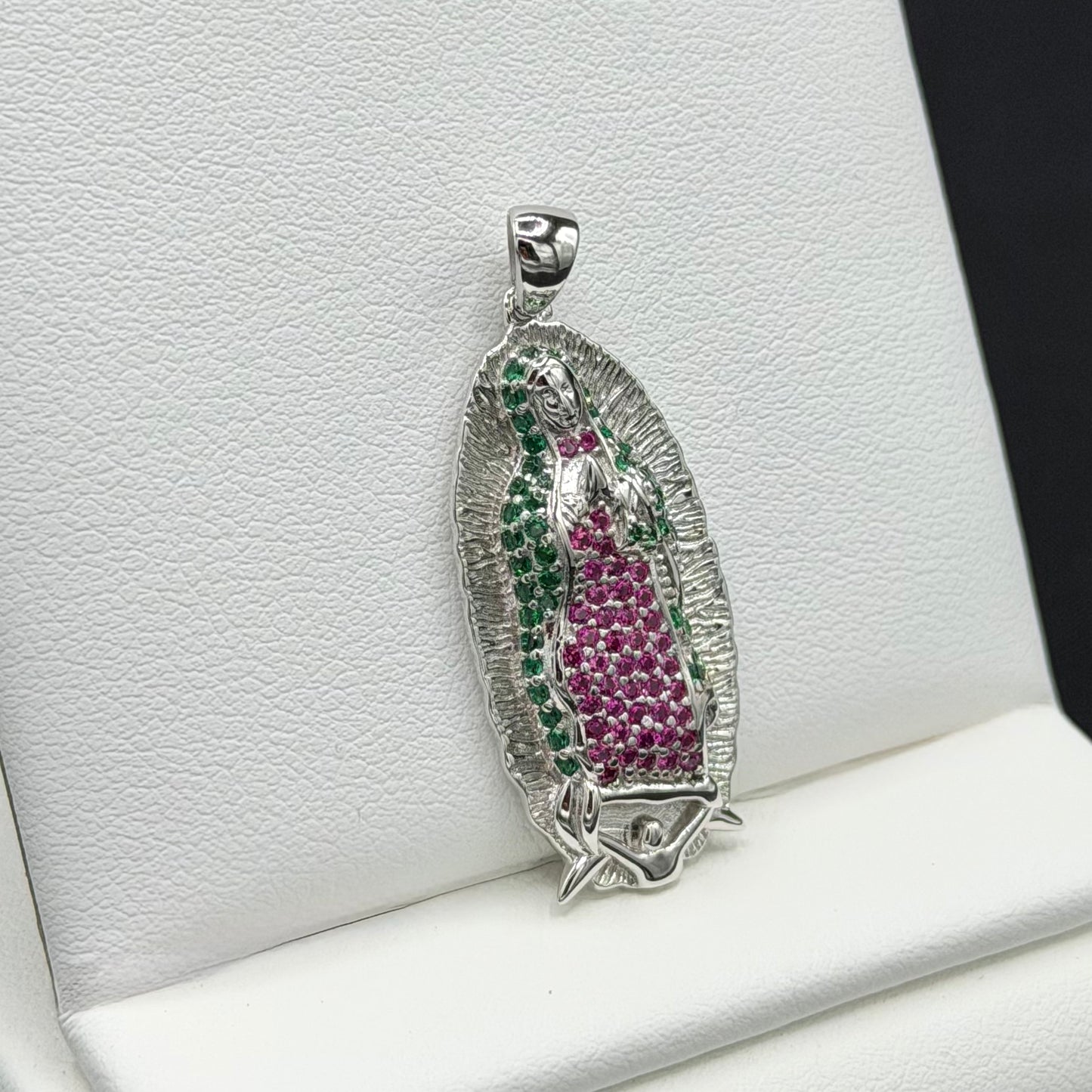 Virgin Mary Sterling Silver Pendant