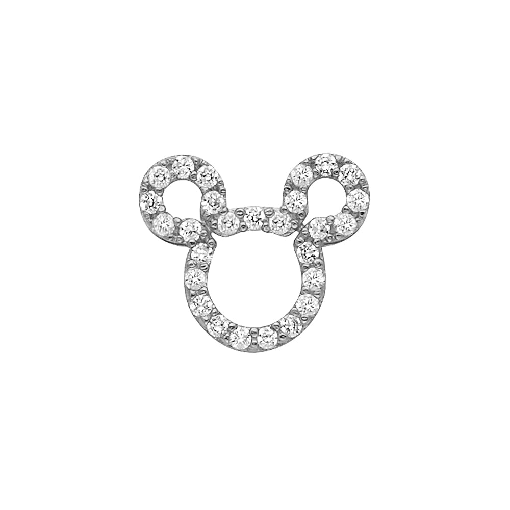 14KW Mouse CZ Pendant