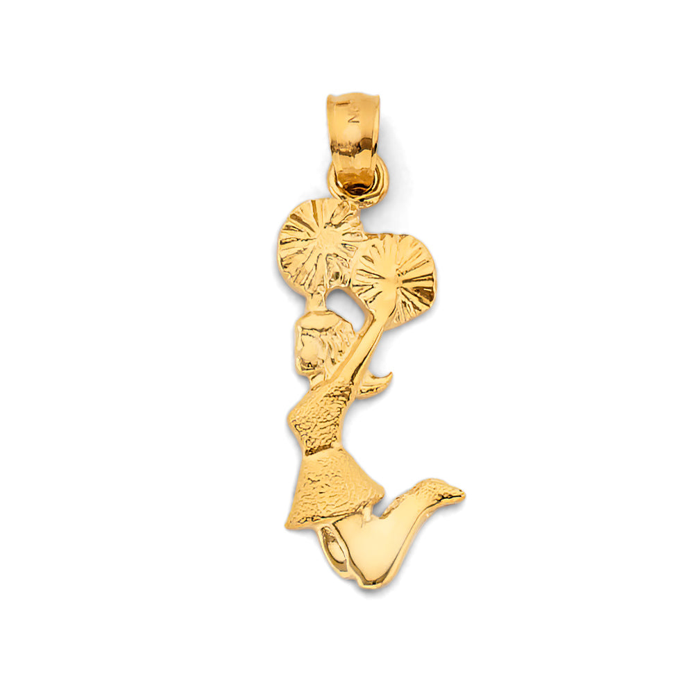 14KY Cheerleader Pendant
